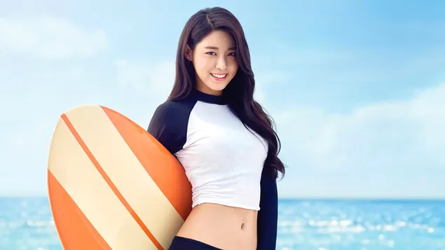 Sexy Kim Seol-hyun at the beach
