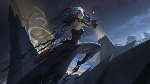 Páipéar balla Scáth Assassin (Legends of Runeterra) - League of Legends (LOL)4K