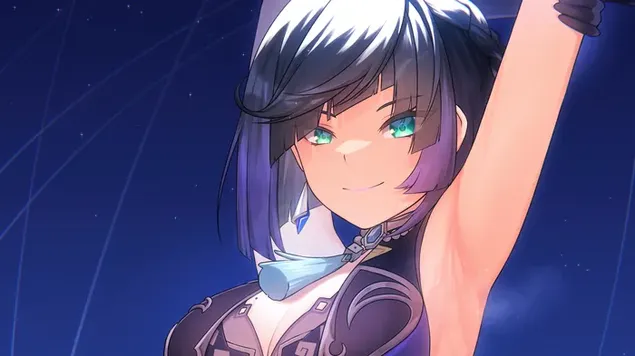 scath sa bhaisteach 'yelan' - tionchar genshin (fischluiche anime) ioslodail