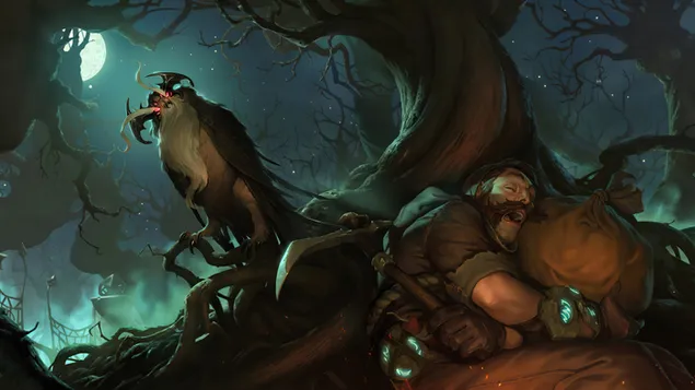 Shadow Isles 'Stygian Onlooker' (Legends of Runeterra) - 英雄联盟 (LOL) 4K 壁纸