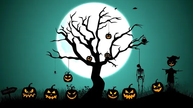 Shadow Of Jack-o'-lantern HD wallpaper download