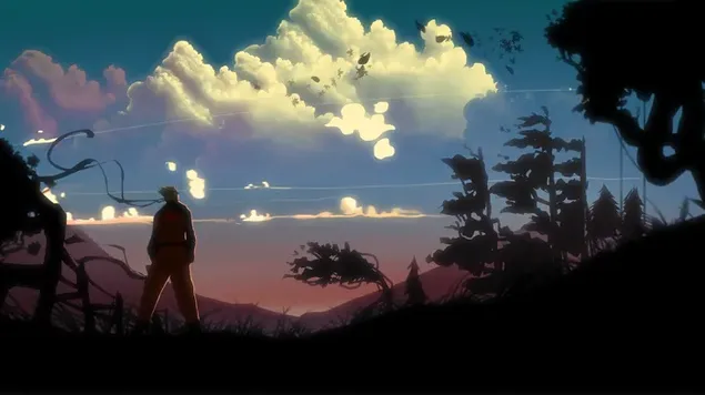 Shadow Of Naruto Watching Into The Sky 2K wallpaper