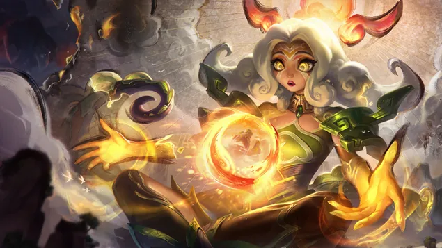 Shan Hai Scrolls 'Neeko' Splash Art - League of Legends (LOL) کاغذدیواری  8K