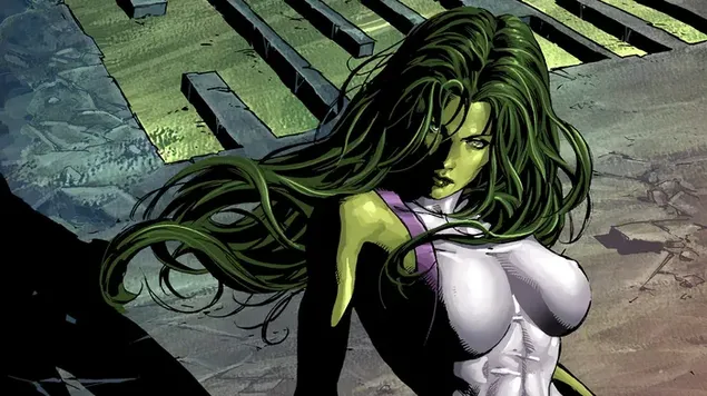 She-Hulk Marvel Comics 4K fons de pantalla