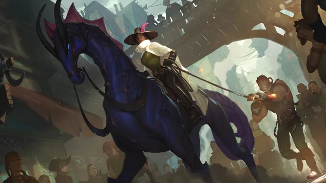 Шериф Лариет Роуз (Legends of Runeterra) - League of Legends (LOL) 4K обои