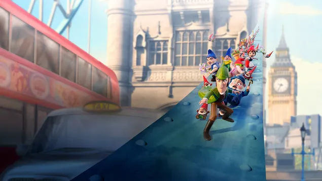 Ταπετσαρία Η ομάδα του Sherlock Gnomes στο Λονδίνο 8K