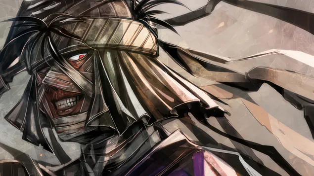 espadachin de katana de flama shishio de l'anime rurouni kenshin baixada