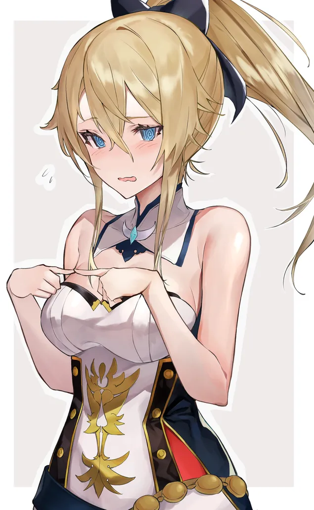 害羞的女孩 Lumine | 甘信冲击 2K 壁纸