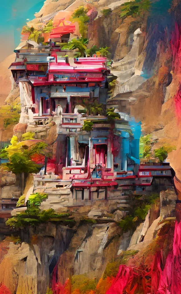 Side cliff temple 