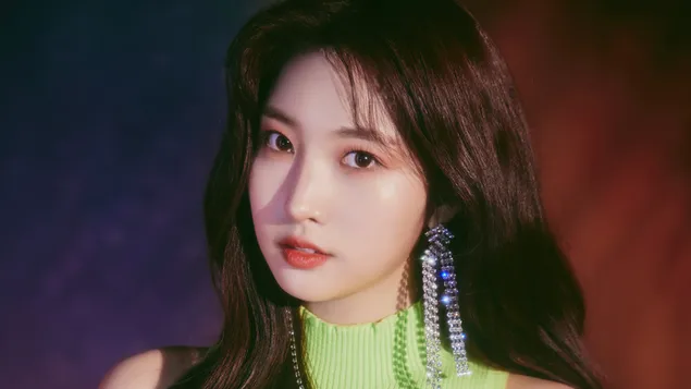 Sihyeon në 'Reminiscence' MV Shoot (2020) nga Everglow (K-Pop Band) 4K sfond