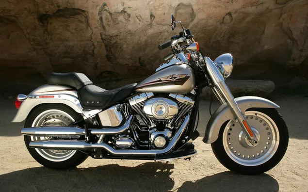 Silver Harley Davidson HD wallpaper