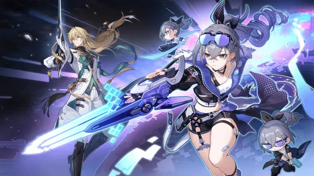 Шпалери Срібний вовк Луоча від Honkai Star Rail 4K