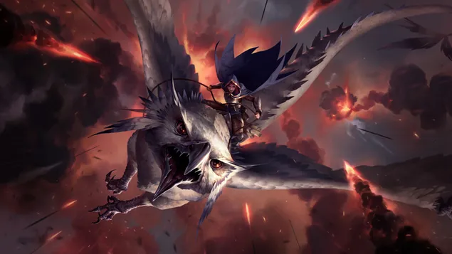 Silverwing Scout (Legends of Runeterra) - League of Legends (LOL) 4K achtergrond