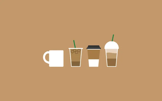 Hình nền Đơn giản - Ly cà phê HD