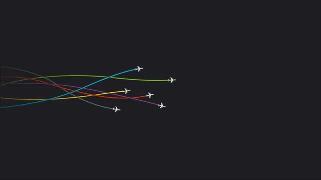 Hình nền Đơn giản - Đường mòn trên máy bay 2K