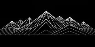Jednostavni crno-bijeli planinski lanci s minimalističkom elegancijom 4K pozadina