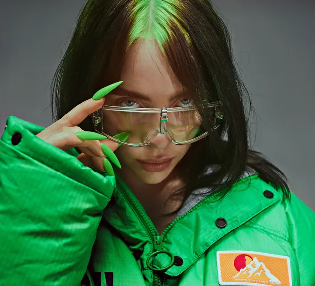 La cantante Billie Eilish ama el verde descargar