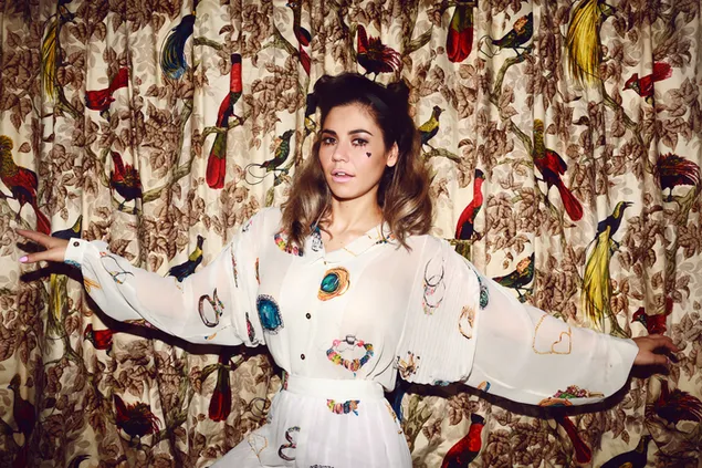 Lambrini Diamandis énekes 4K háttérkép