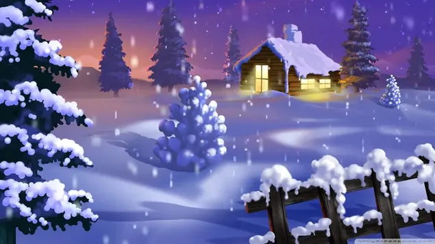 Einfamilienhaus im Schneewald