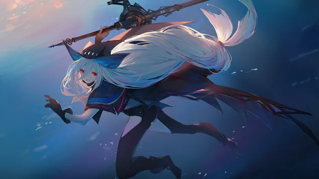 Skadi | Arknights (Video lojë anime) 4K sfond
