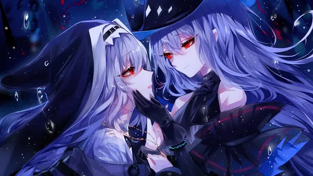 Скади с Призраком | Arknights (аниме видеоигра) 4K обои