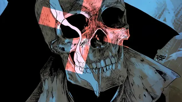 Skelet Pirja e duhanit 4K sfond