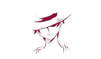 Croquis du singe D-luffy 4K fond d'écran