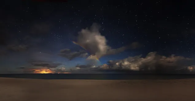 Uitzicht op de lucht met begeleiding van de wolken