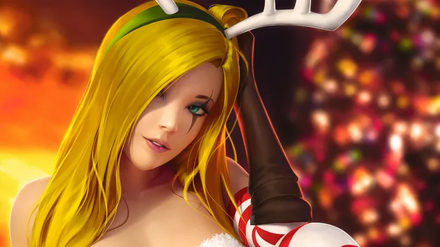 Slay Belle Christmas 'Katarina' - League of Legends [LOL] 4K kertas dinding