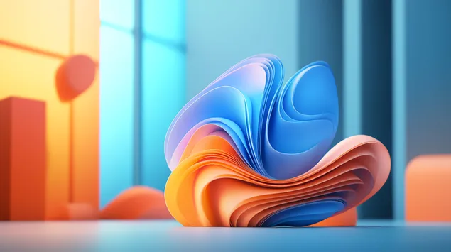 slank abstrakt welle mat gemeschte faarwen eroflueden