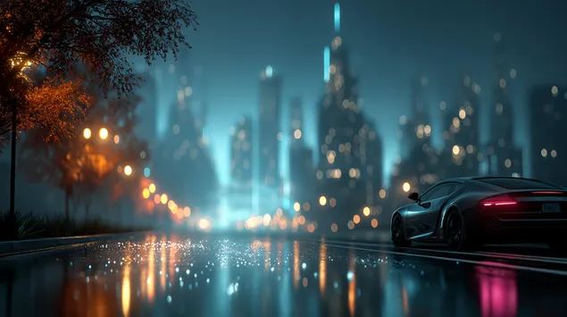 elegants transportlidzeklis slapja pilsetas avenija kresla lejupieladet