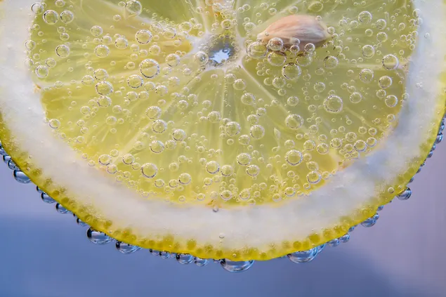 rodaja de limon 4K fondo de pantalla