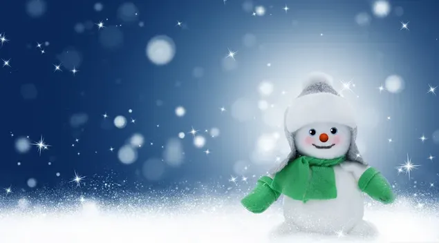 Glimlach van sneeuwpop