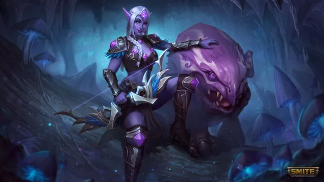 Smite - Артемида, Лунный рейнджер 4K обои