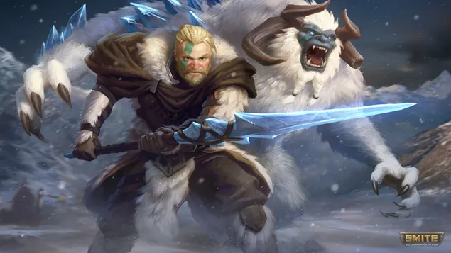 Smite - Cu Chulain Winters förbannelse 4K bakgrund