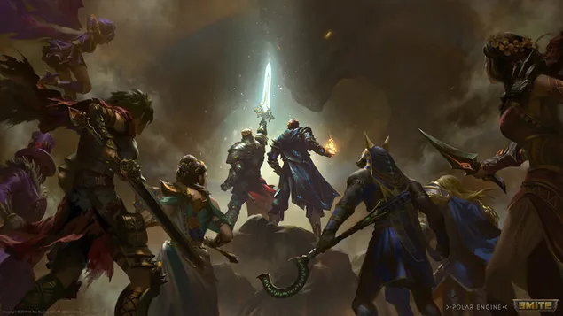 Tapeta Smite - King Arthur & Merlin HD