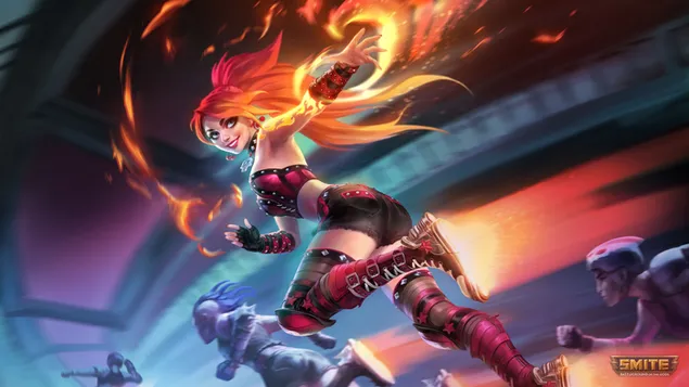 Smite - Sol, Cherrybomb 4K kertas dinding