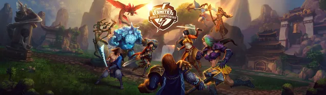 Smite World Championship - Онлајн видео игра 8K тапет