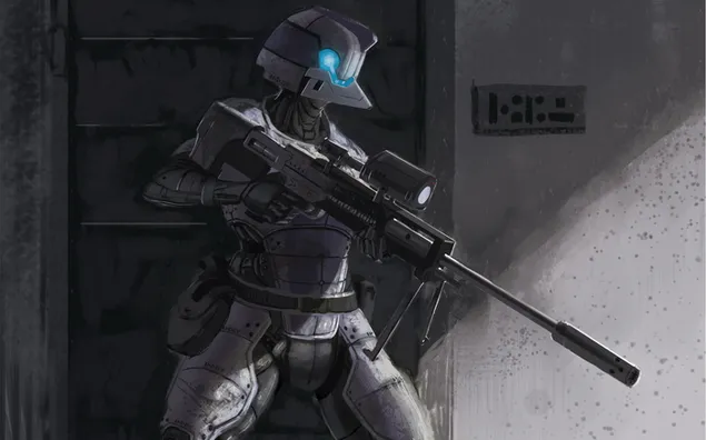 Mesin penembak tepat HD kertas dinding