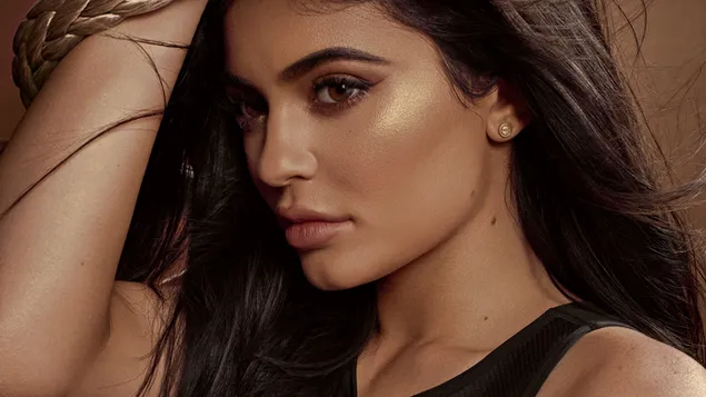 Socialite Kylie Jenner maakt fotografie met gesloten gezichten
