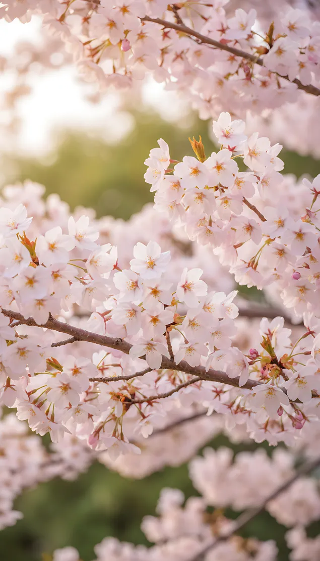 mek fokus, boke na chereshovi tsvetove izteglyane