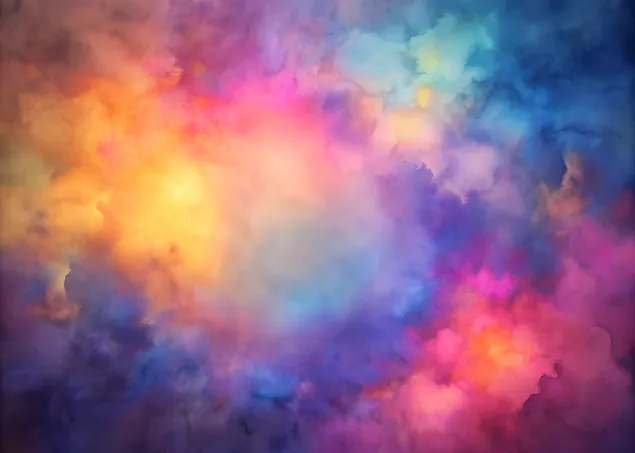 Мек градиент акварелен фон с чисто централно пространство 4K тапет