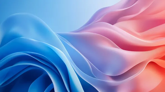 Valët me gradient të butë në dizajnin e lëngjeve dixhitale 8K sfond