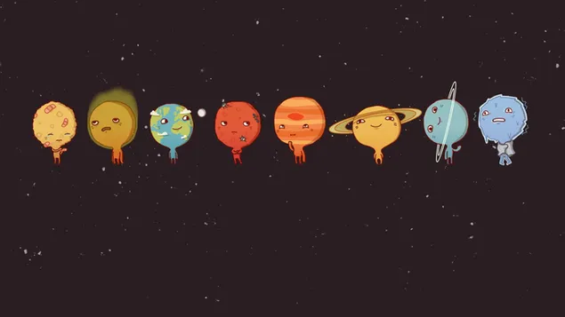 太陽系漫画のクリップアート
