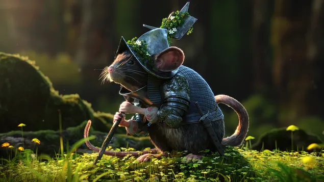 Soldier Mouse CGI 4K achtergrond
