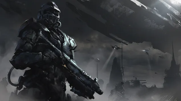 Soldat Guerrer 4K fons de pantalla