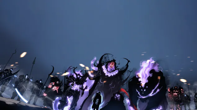 Solo Leveling Manhwa 4K bakgrunn