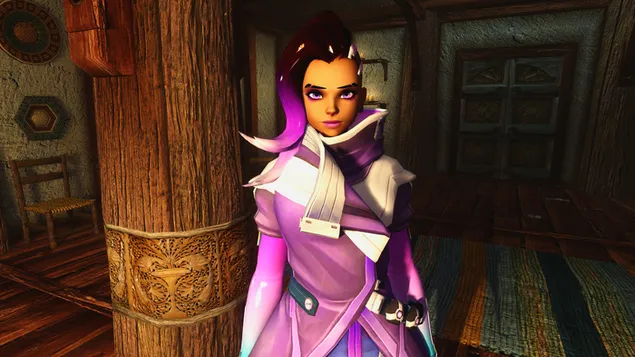 Sombra van Overwatch 4K achtergrond