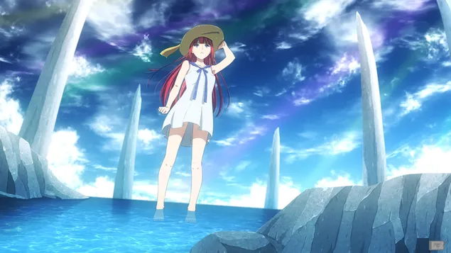 Någonstans under blå himmel HD bakgrund