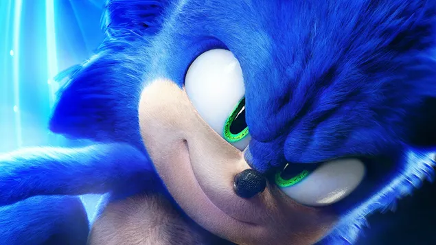 Sonic the Hedgehog Zeichentrickserie Sonic the Hedgehog mit blauem Fell und grünen Augen HD Hintergrundbild